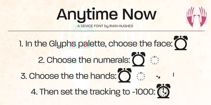 Anytime Now Font Poster 4