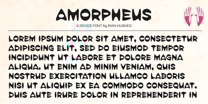 Amorpheus Font Poster 5