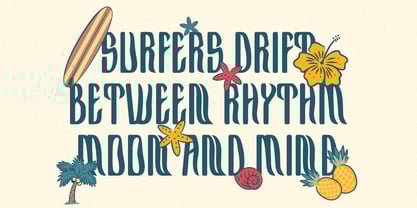 Funkies Surfer Font Poster 3