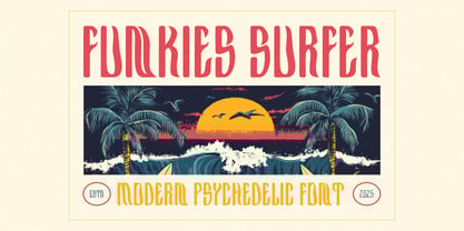 Funkies Surfer Font Poster 1