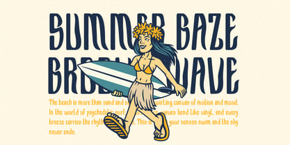 Funkies Surfer Font Poster 2