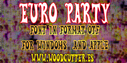 Euro Party Font Poster 4
