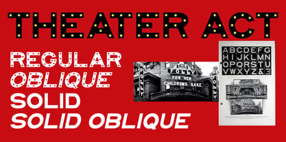 Theater Act JNL Font Poster 1