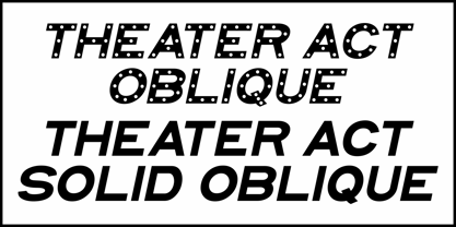 Theater Act JNL Font Poster 4