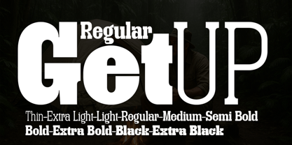 Get Up Font Poster 8