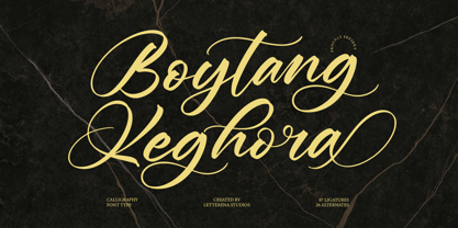 Boytang Keghora Font Poster 1