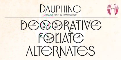 Dauphine Font Poster 10