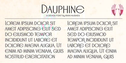 Dauphine Font Poster 11