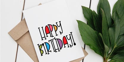 Celebratory Font Poster 14