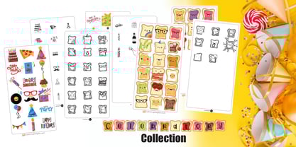 Celebratory Font Poster 1