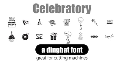 Celebratory Font Poster 6