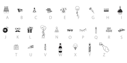 Celebratory Font Poster 12