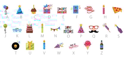 Celebratory Font Poster 10