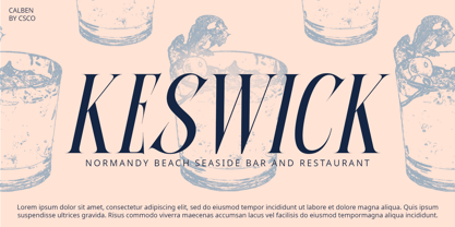 Calben Font Poster 2