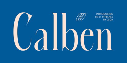 Calben Font Poster 1