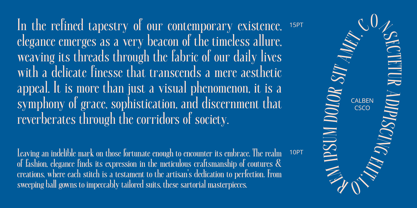 Calben Font Poster 3