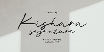 Kishara Signature Font Poster 1