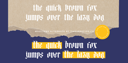 Mooltens Font Poster 10
