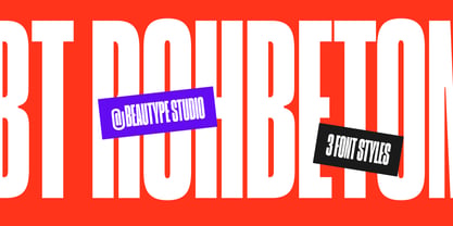 BT Rohbeton Font Poster 1