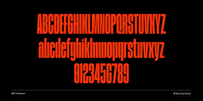 BT Rohbeton Font Poster 11