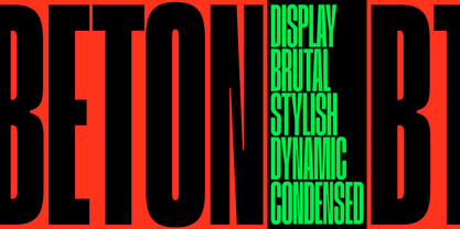 BT Rohbeton Font Poster 7