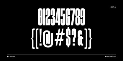 BT Rohbeton Font Poster 4