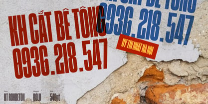 BT Rohbeton Font Poster 12