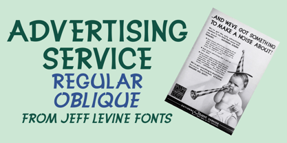 Advertising Service JNL Font Poster 1