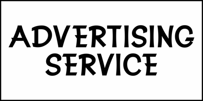 Advertising Service JNL Font Poster 2