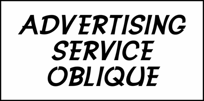 Advertising Service JNL Font Poster 4