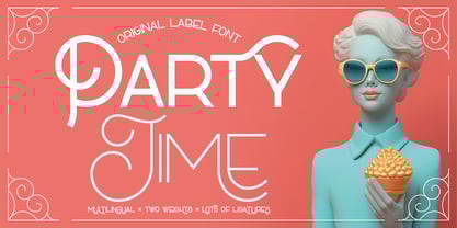 Party Time Font Poster 1