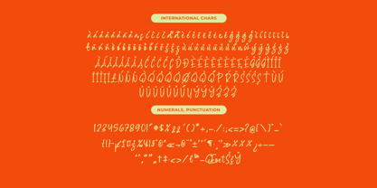 Milegants Dersonale Font Poster 15