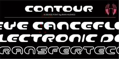 Contour Font Poster 1