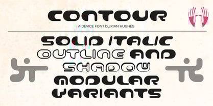Contour Font Poster 6
