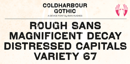 Coldharbour Gothic Font Poster 8