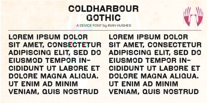 Coldharbour Gothic Font Poster 5