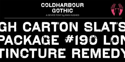 Coldharbour Gothic Font Poster 1