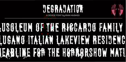Degradation Font Poster 1
