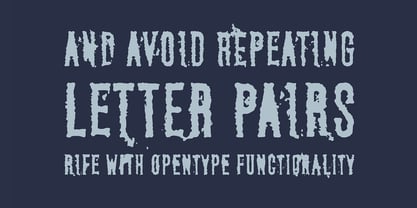 Degradation Font Poster 3