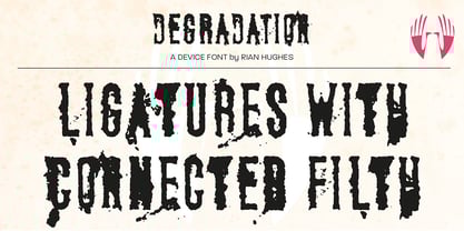 Degradation Font Poster 10