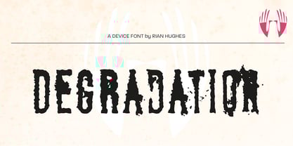 Degradation Font Poster 8