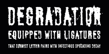 Degradation Font Poster 6