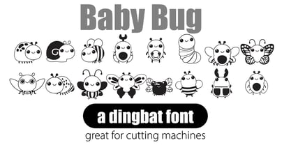 Baby Bugs Font Poster 5