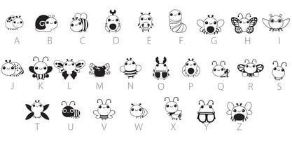 Baby Bugs Font Poster 10