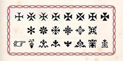 Garrigos ornamental Font Poster 5