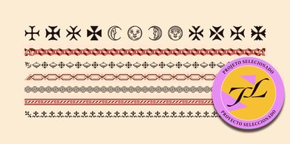 Garrigos ornamental Font Poster 1