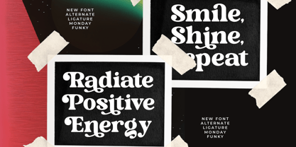 Monday Funky Font Poster 9