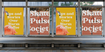 Monday Funky Font Poster 5