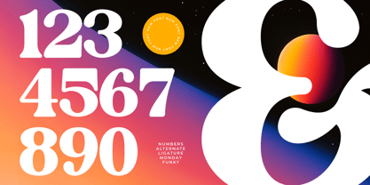 Monday Funky Font Poster 7