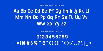 Whoozle Font Poster 12